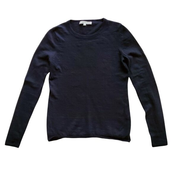 The Cashmere Project Crewneck 100% Cashmere Wool Black Sweater Size S - Picture 3 of 11